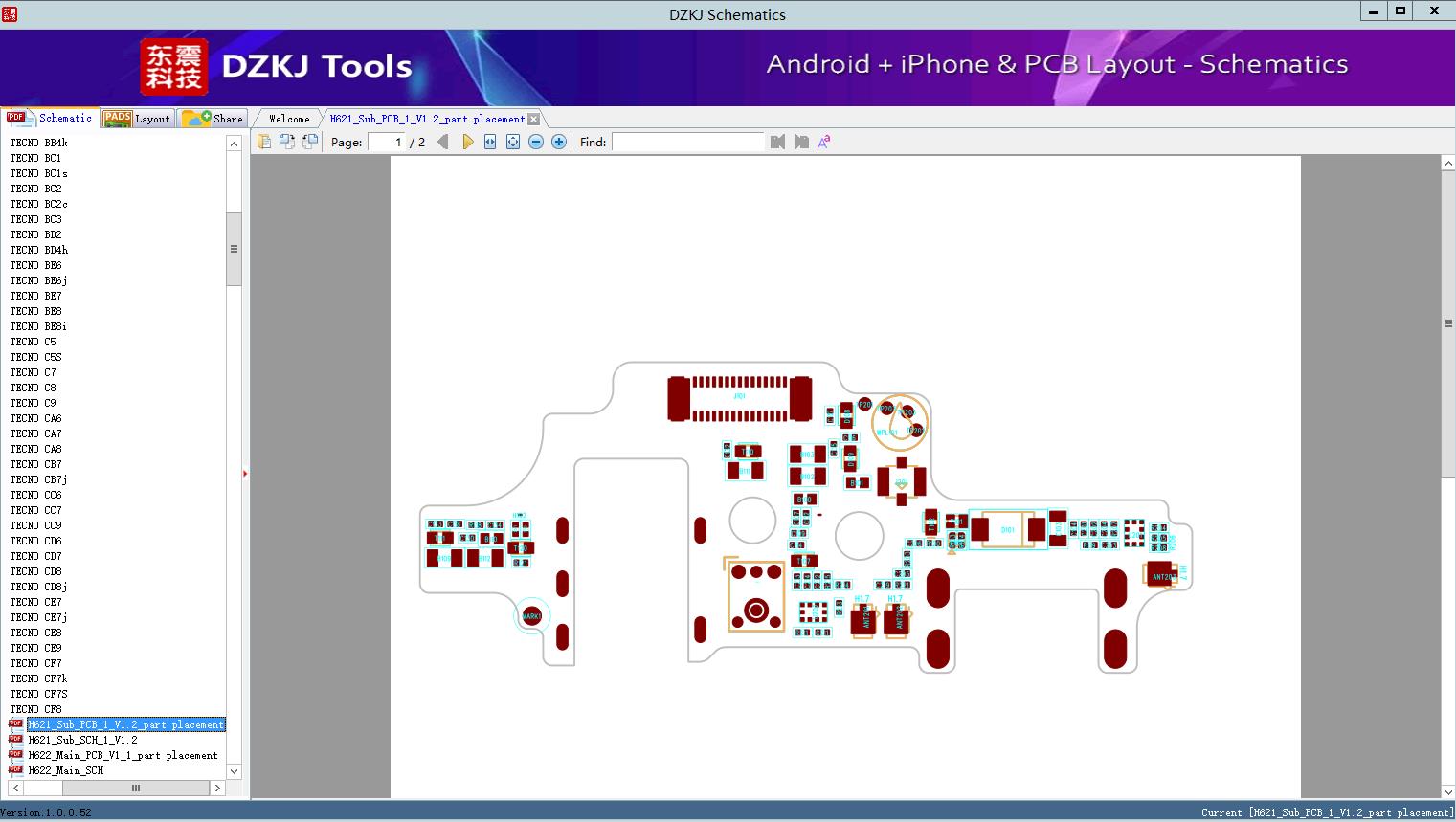 H621_Sub_PCB_1_V1.2_part placement